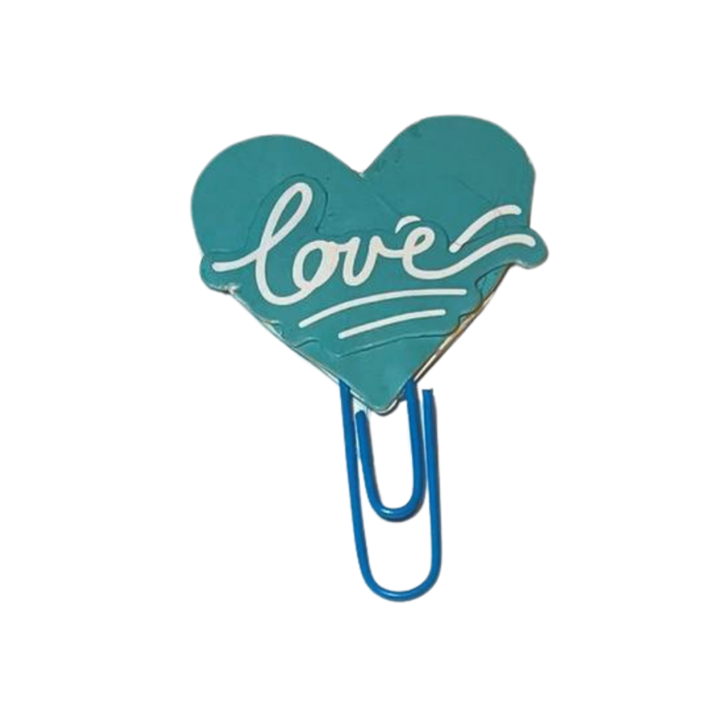 Blue Heart Shape Paper Clip