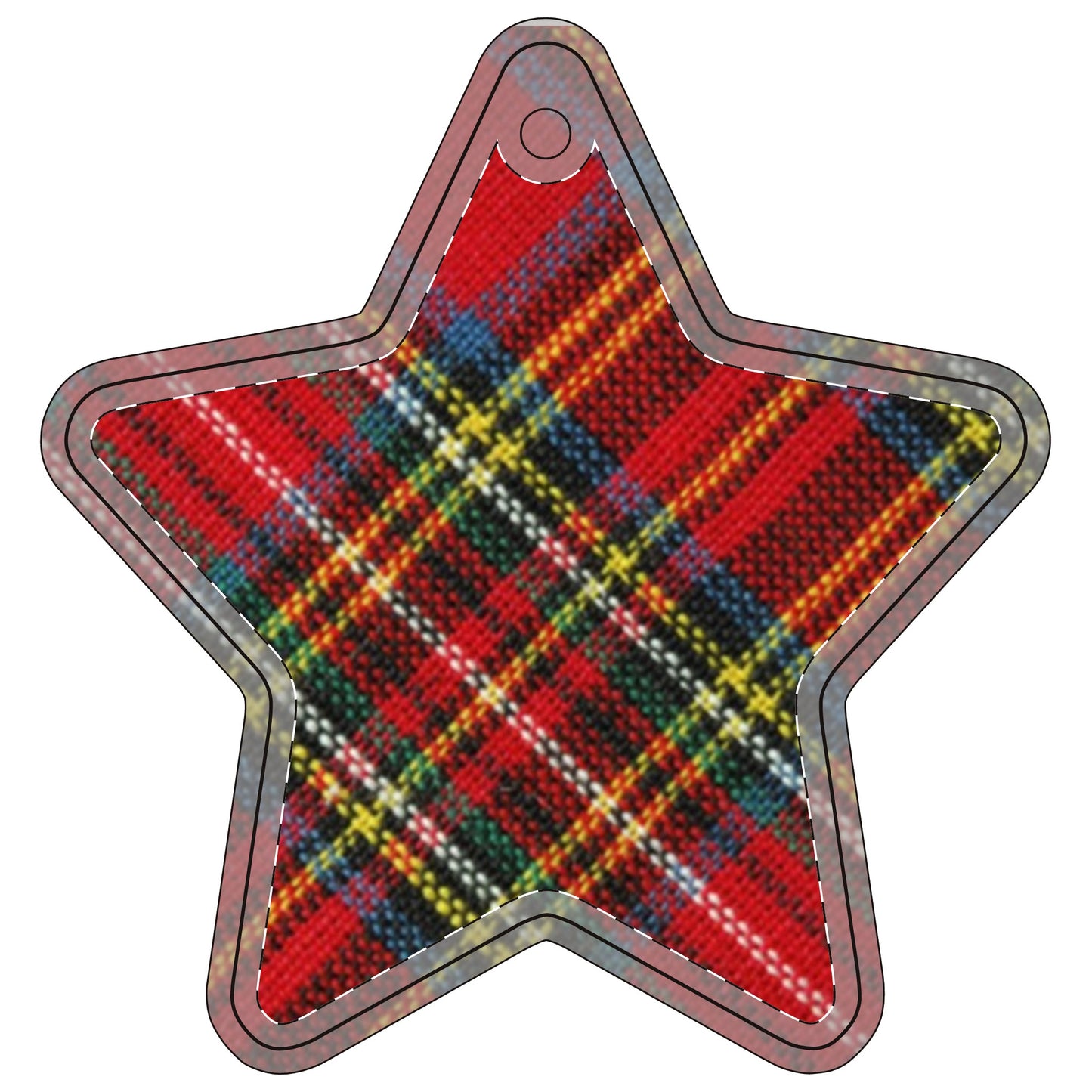 Green and red plaid Aluminum Ornaments (Multi-shape)