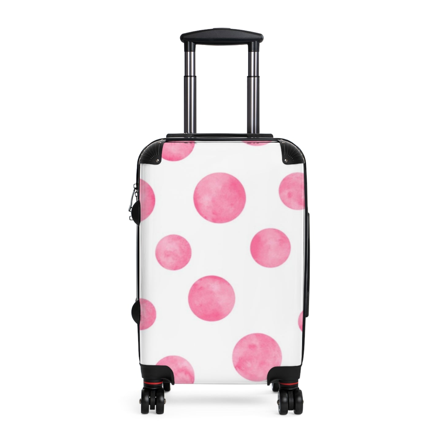 Pink & White Polka Dot Suitcase