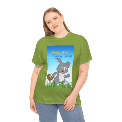 “Bunny Jump, Bunny Hop” Unisex Heavy Cotton Tee