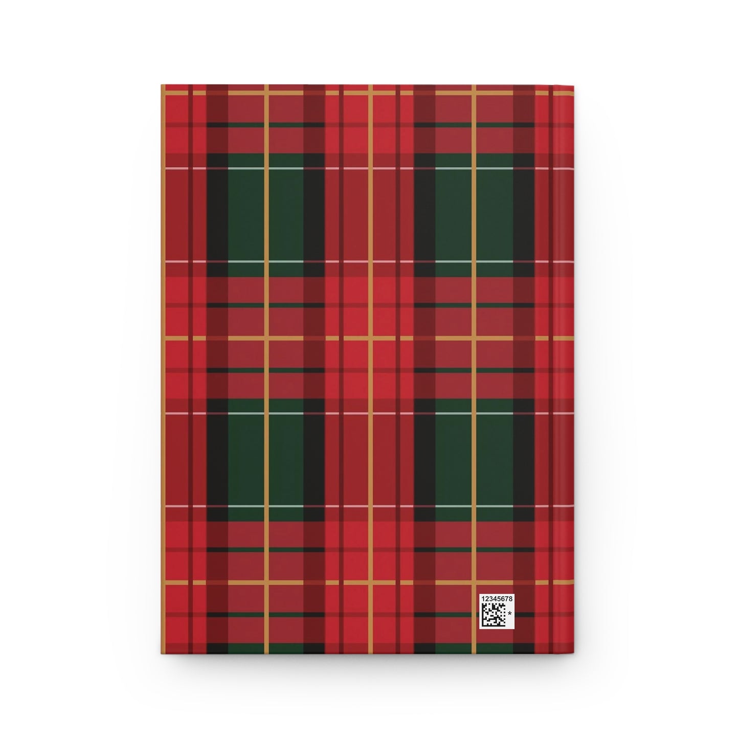 Christmas Plaid Hardcover Journal Matte