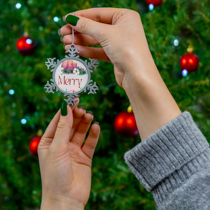 Pewter Snowflake Ornament