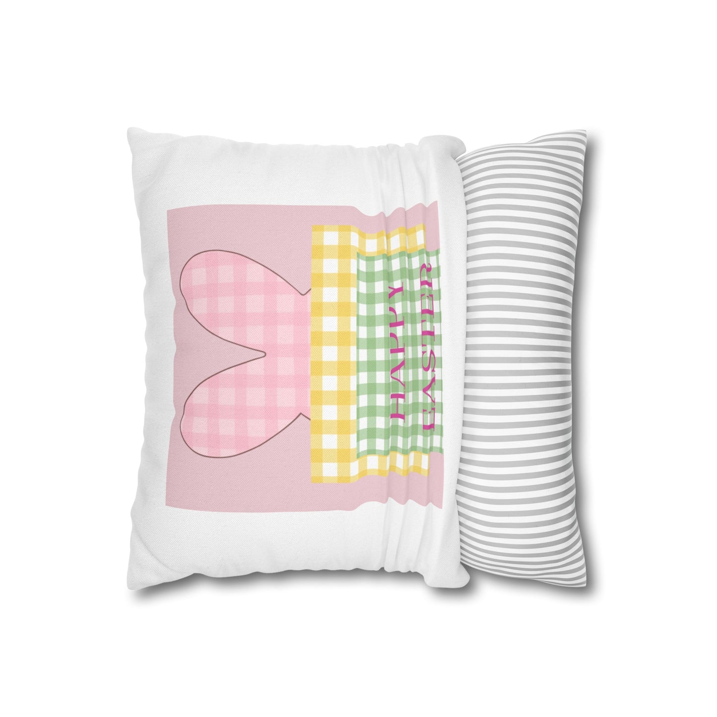 “Happy Easter” Spun Polyester Square Pillowcase