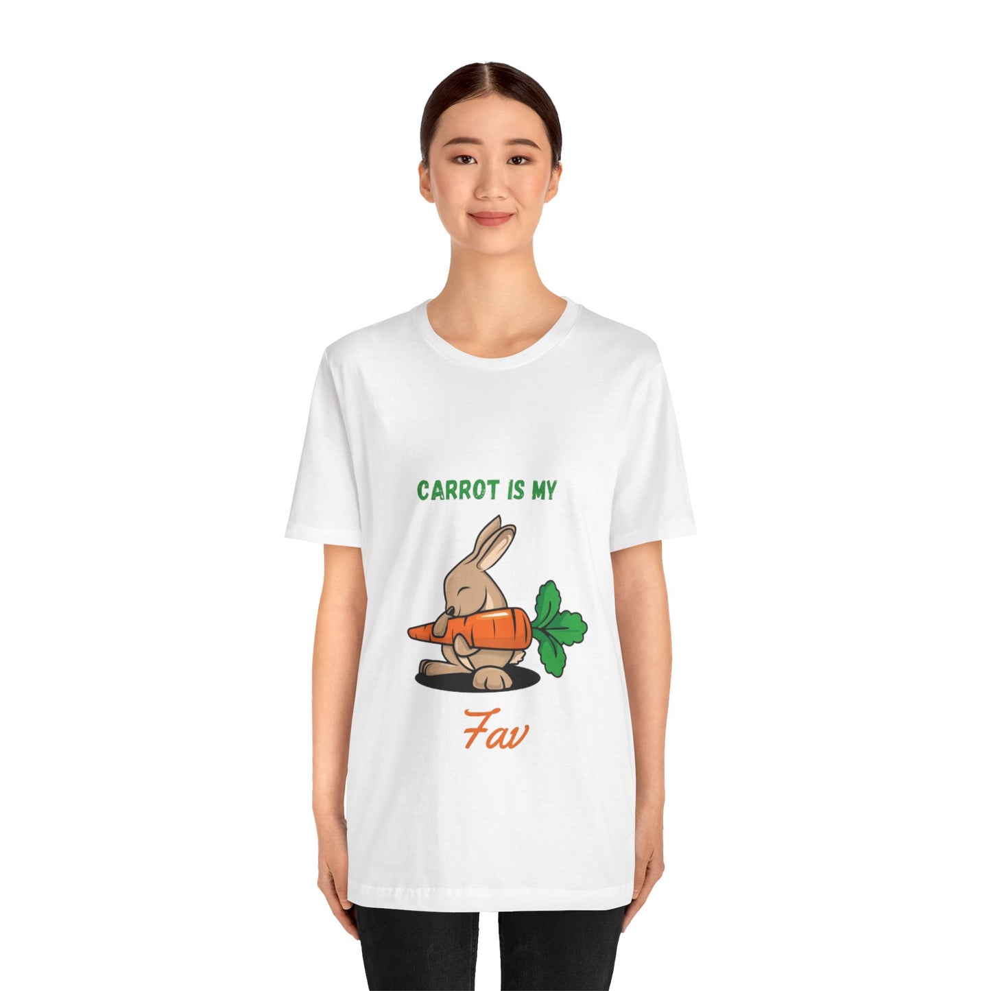 “Carrot is my fav” Jersey Short Sleeve Tee