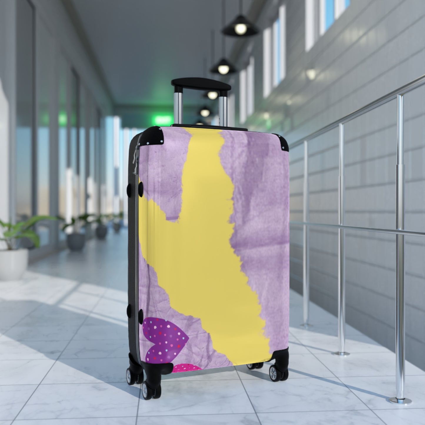 Marbled Design Suitcase