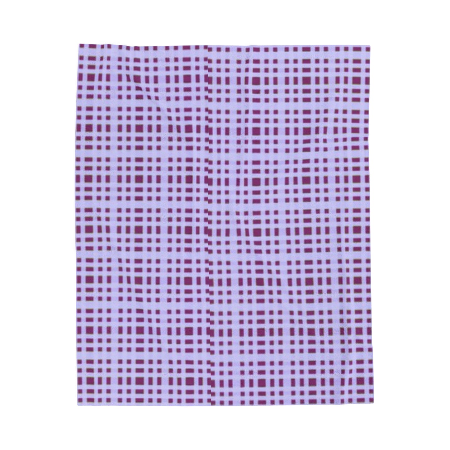 Lavender Stripe Velveteen Plush Blanket