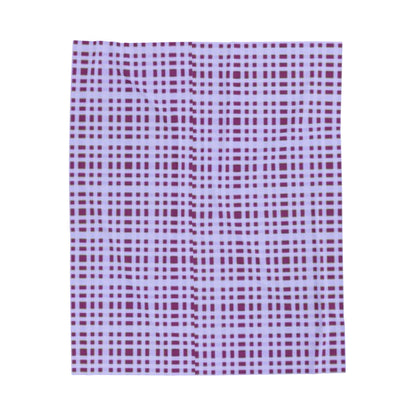 Lavender Stripe Velveteen Plush Blanket