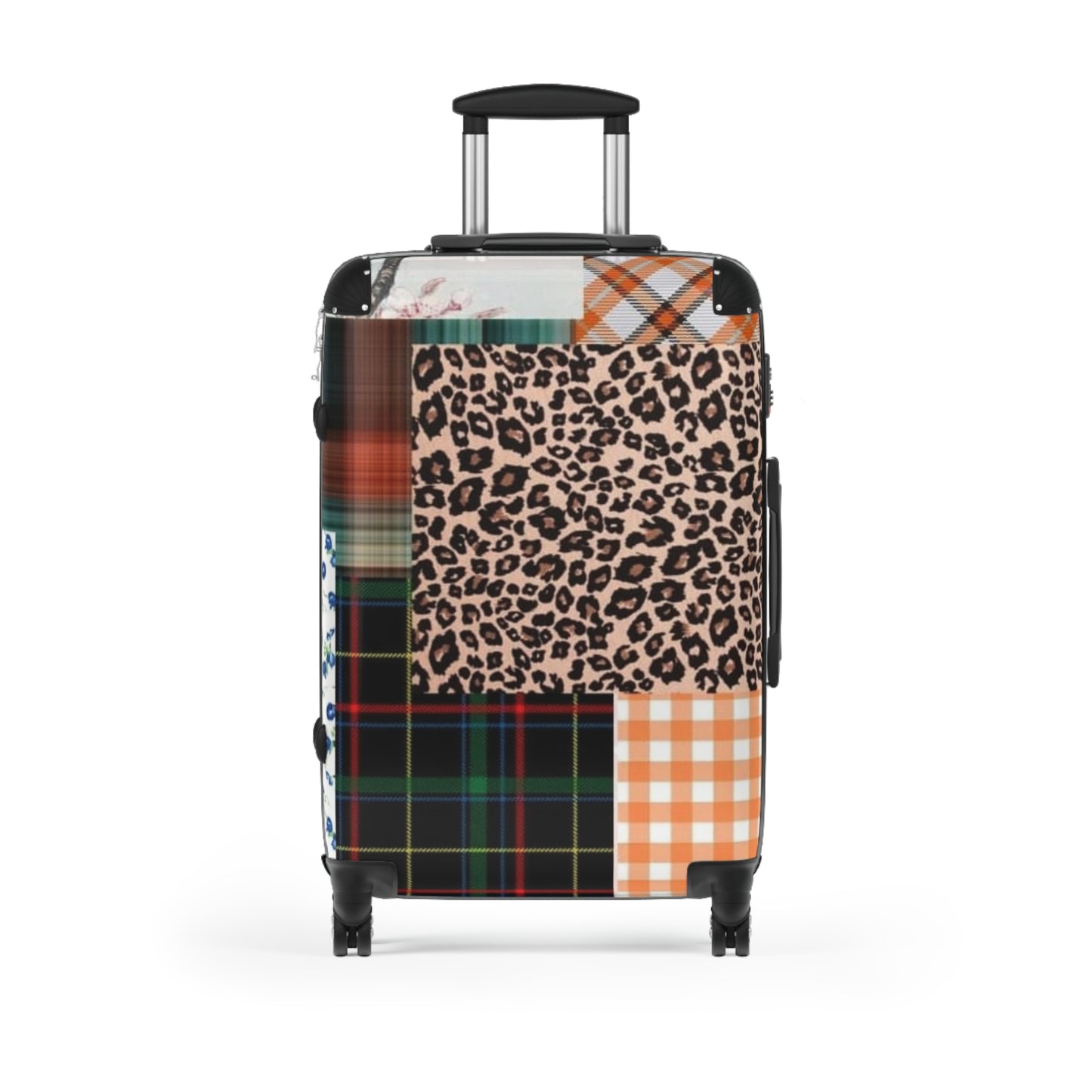 Stripe, Plaid and Animal Print Design Suitcase