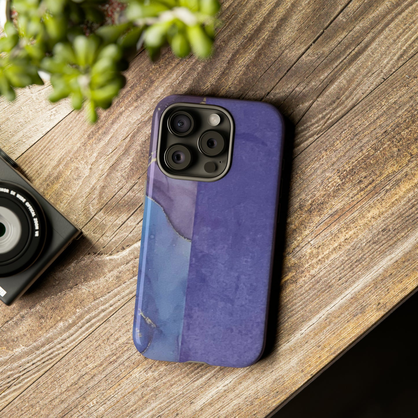 Purple Marble Tough Phone Case