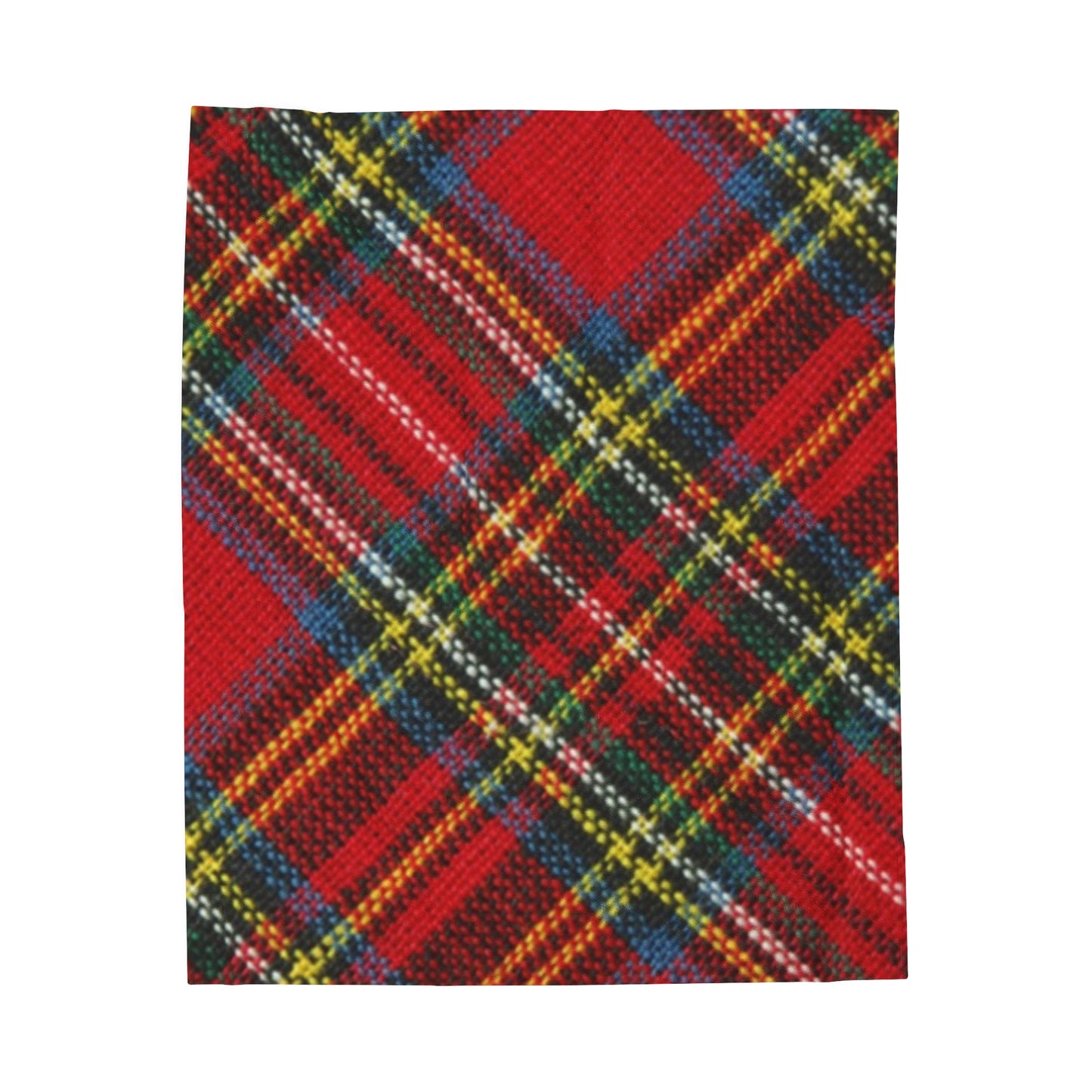 Velveteen Christmas Plaid Plush Blanket