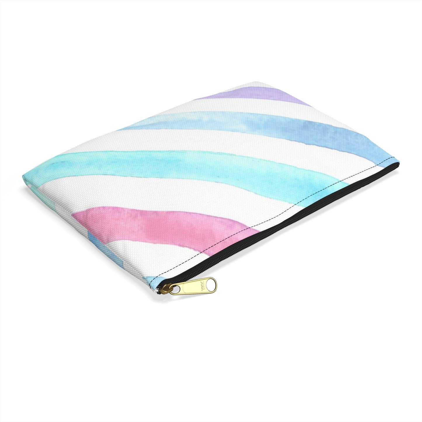 Stripe Print Accessory Pouch
