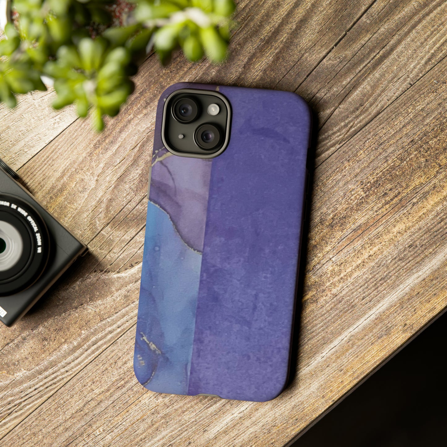 Purple Marble Tough Phone Case