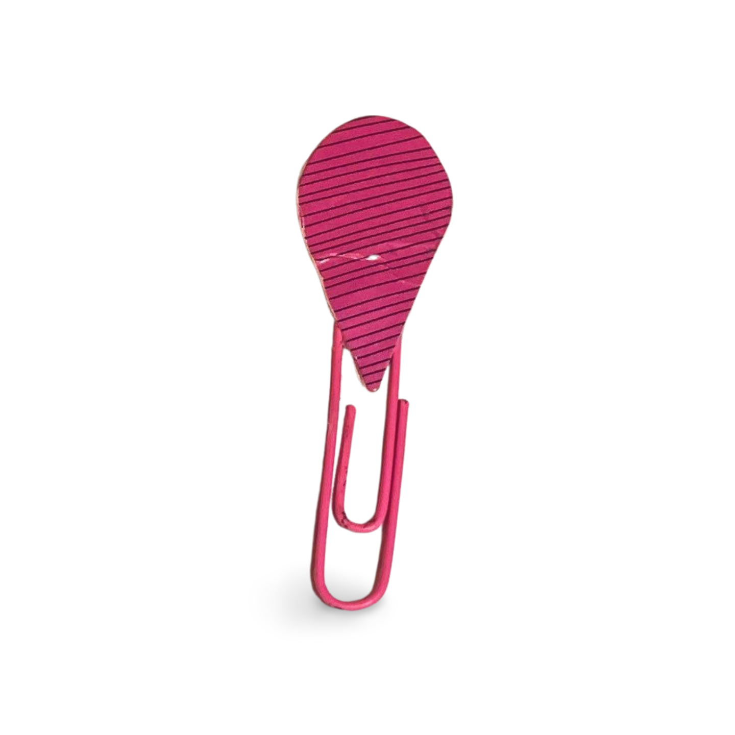 Cone shape pink and black Paper clip