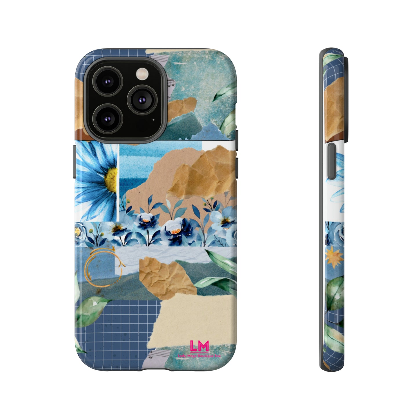 Blue Floral Tough Cases