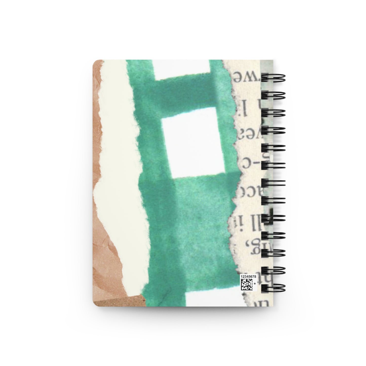 Green Plaid Spiral Bound Journal