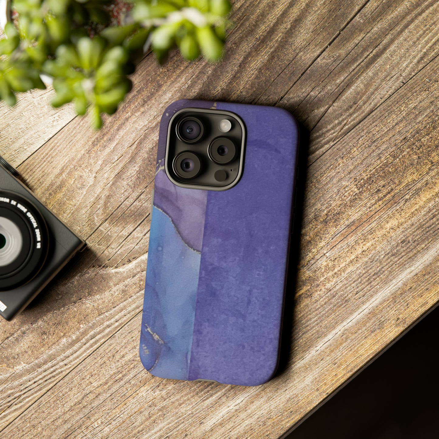 Purple Marble Tough Phone Case