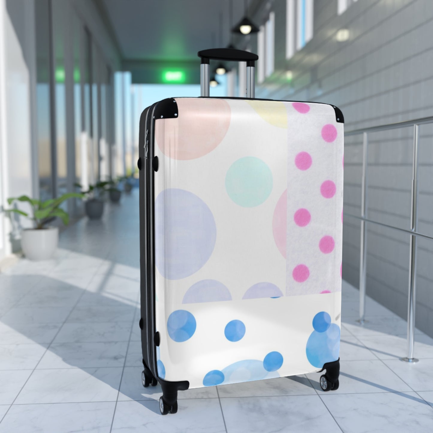 Polka Dot Design Suitcase