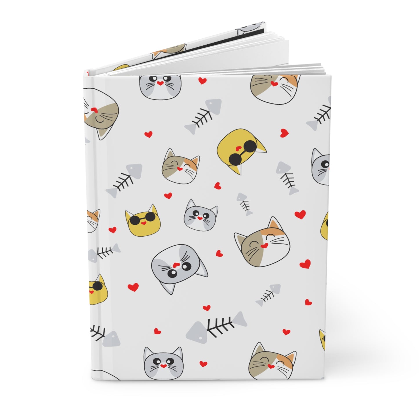 Kitty Hardcover Journal Matte