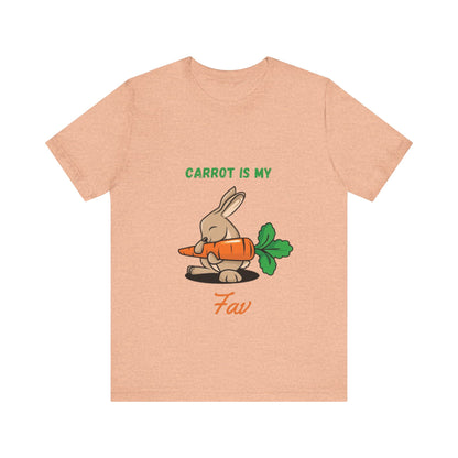 “Carrot is my fav” Jersey Short Sleeve Tee