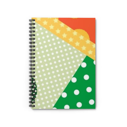 Multi Polka Dot Spiral Notebook - Ruled Line