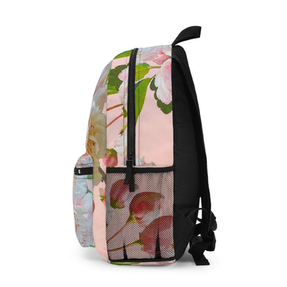 Pink Flowers Design Backpack