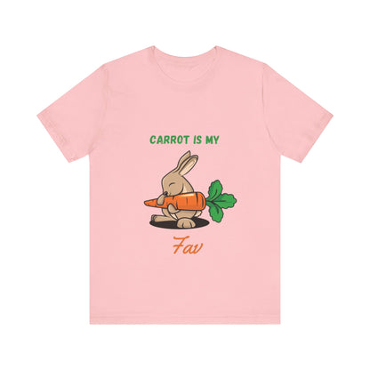 “Carrot is my fav” Jersey Short Sleeve Tee