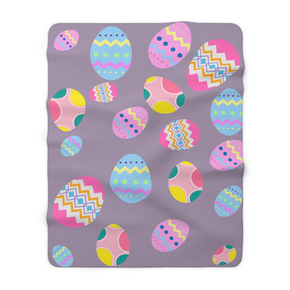 Easter Egg Sherpa Fleece Blanket