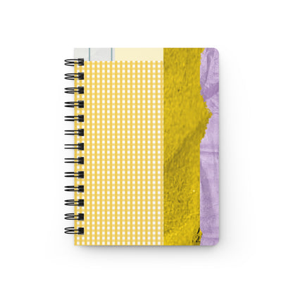 Plaid Spiral Bound Journal with Patchwork