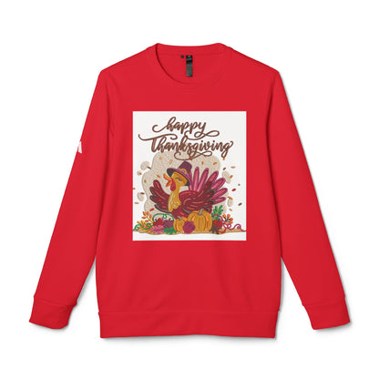 Happy Thanksgiving adidas Unisex Fleece Crewneck Sweatshirt