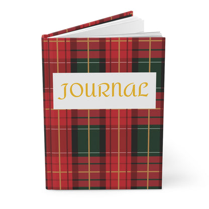 Christmas Plaid Hardcover Journal Matte