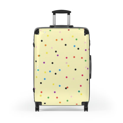 Yellow Polka Dot Suitcase