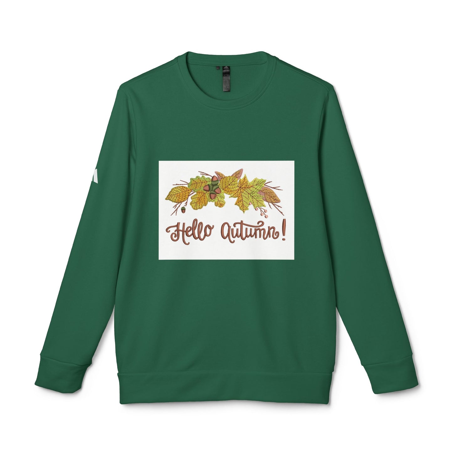 Hello Autumn adidas Unisex Fleece Crewneck Sweatshirt