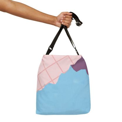 Three Color Adjustable Tote Bag