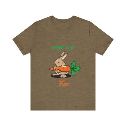 “Carrot is my fav” Jersey Short Sleeve Tee