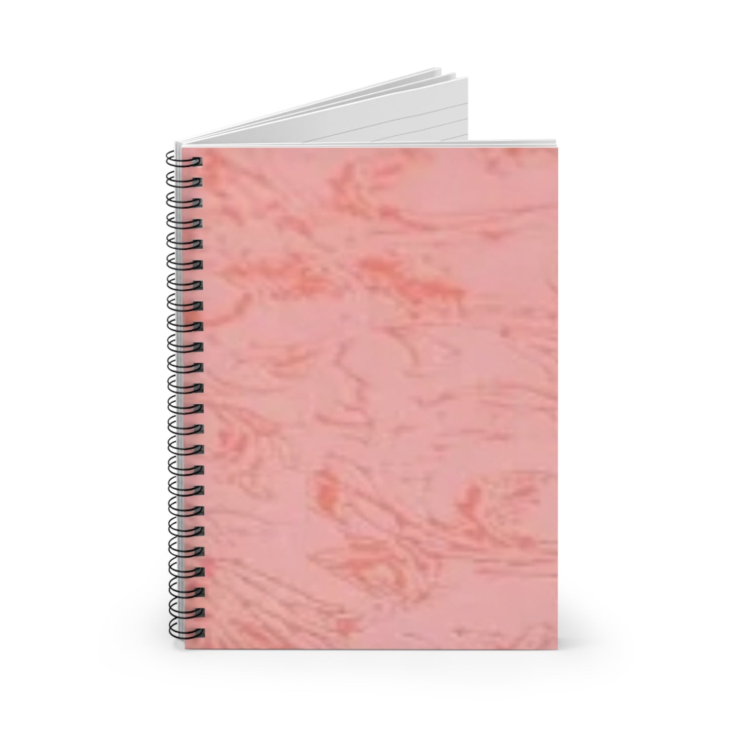 Pink Marble Spiral Notebook - Ruled Line