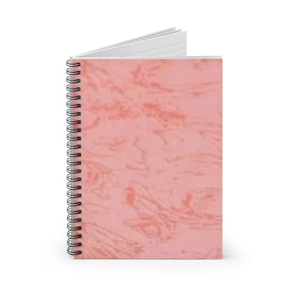 Pink Marble Spiral Notebook - Ruled Line