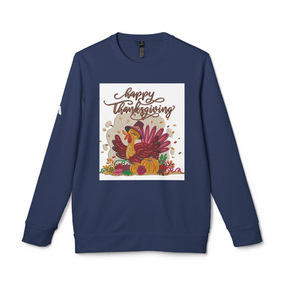 Happy Thanksgiving adidas Unisex Fleece Crewneck Sweatshirt