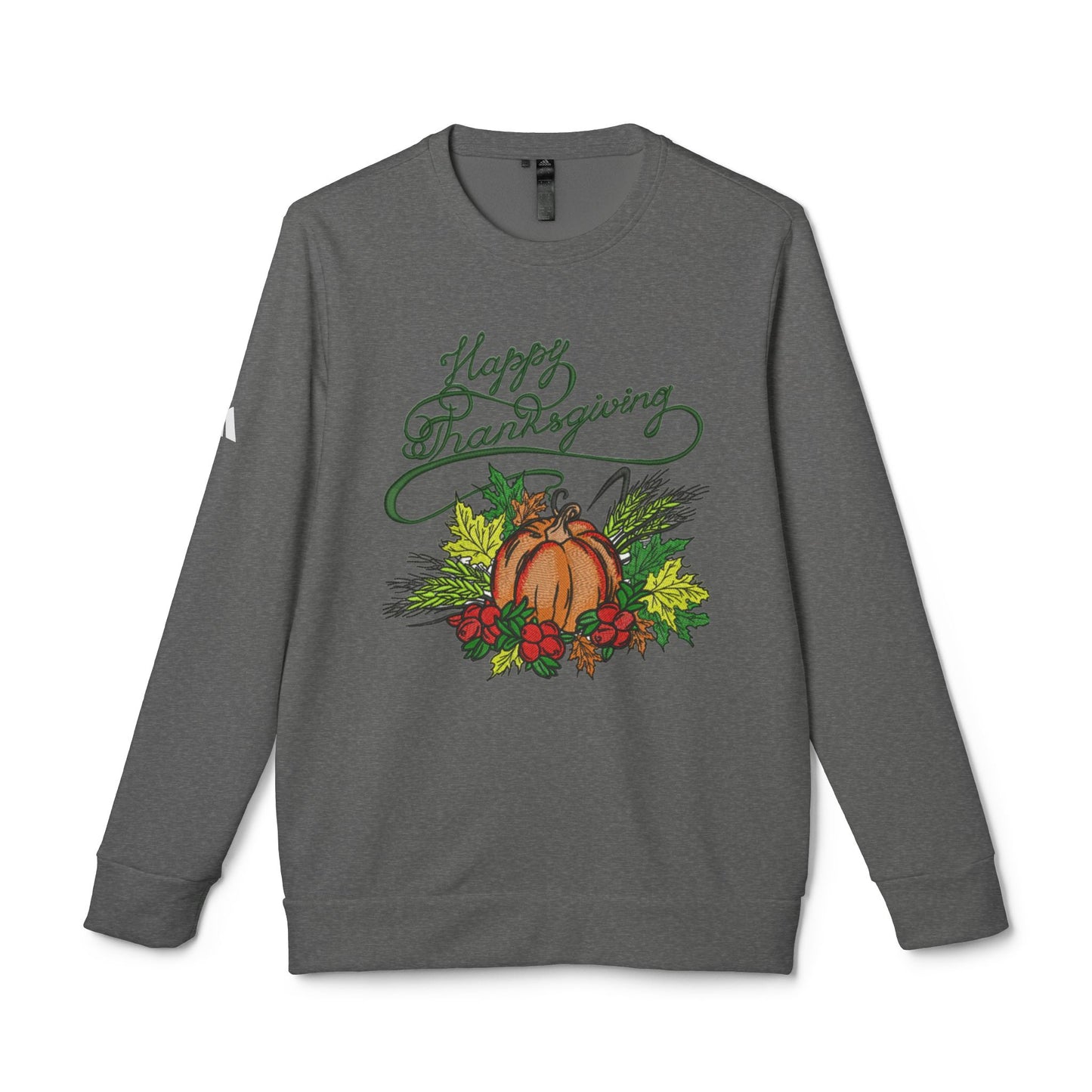 Happy Thanksgiving Adidas Unisex Fleece Crewneck Sweatshirt