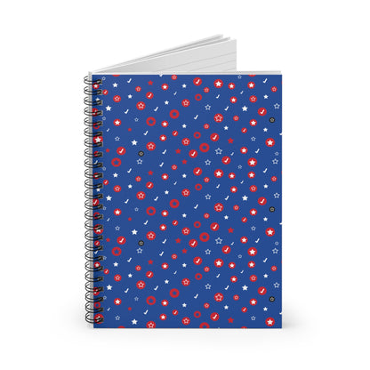 "4th of July" Spiral Notebook - Ruled Line