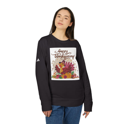 Happy Thanksgiving adidas Unisex Fleece Crewneck Sweatshirt