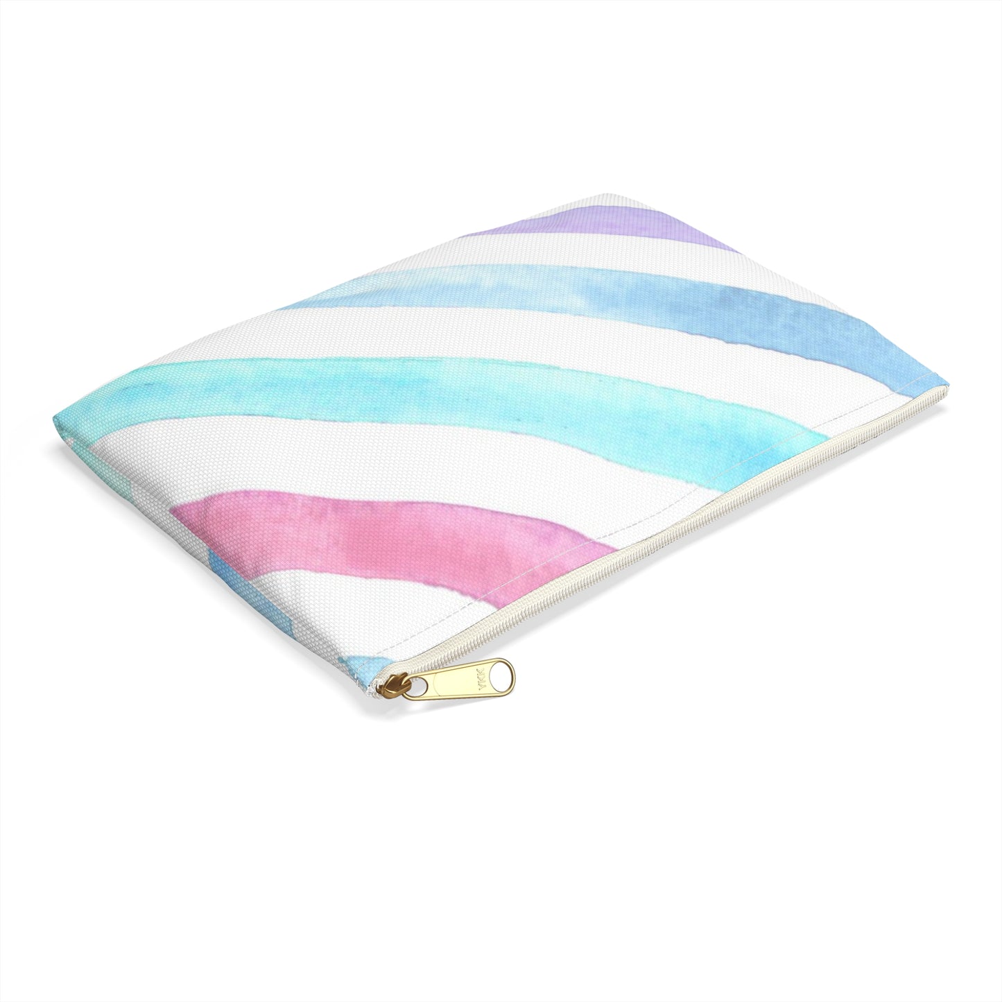 Stripe Print Accessory Pouch
