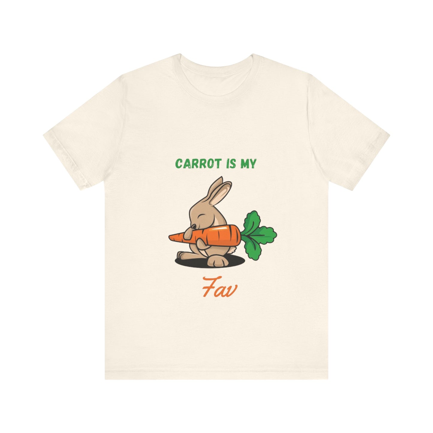 “Carrot is my fav” Jersey Short Sleeve Tee