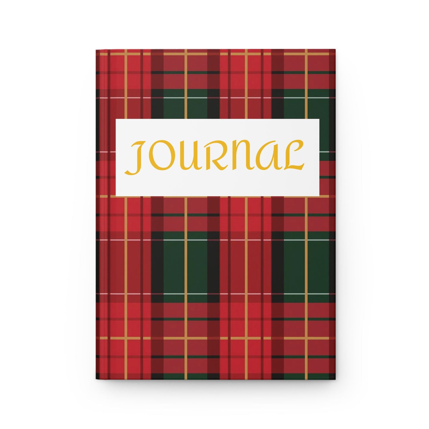 Christmas Plaid Hardcover Journal Matte