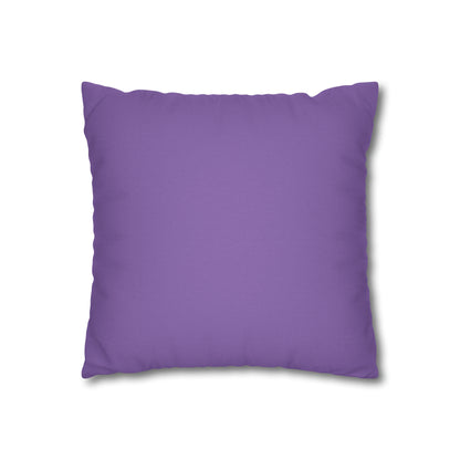 Lavender Spun Polyester Square Pillowcase