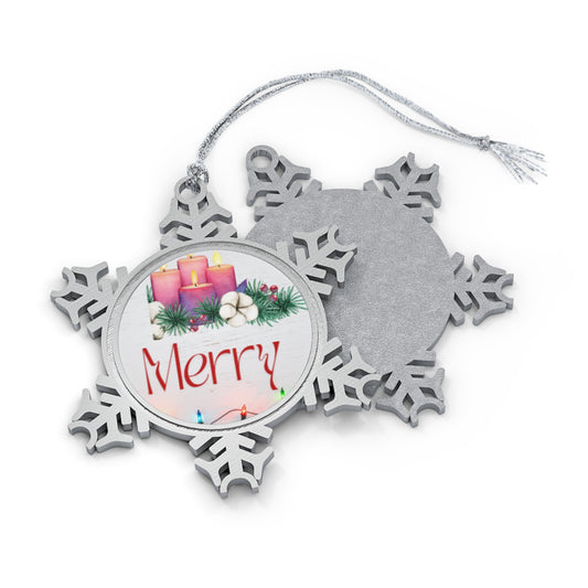 Pewter Snowflake Ornament