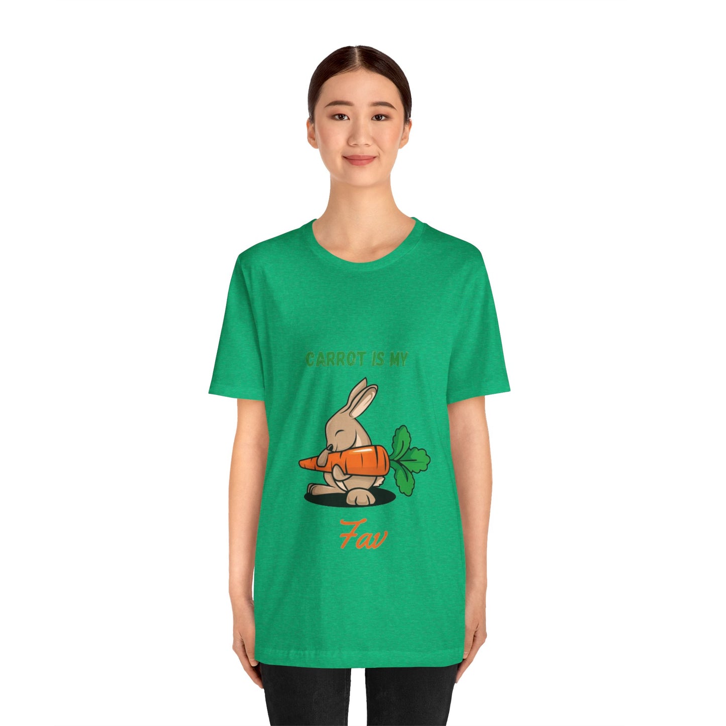 “Carrot is my fav” Jersey Short Sleeve Tee