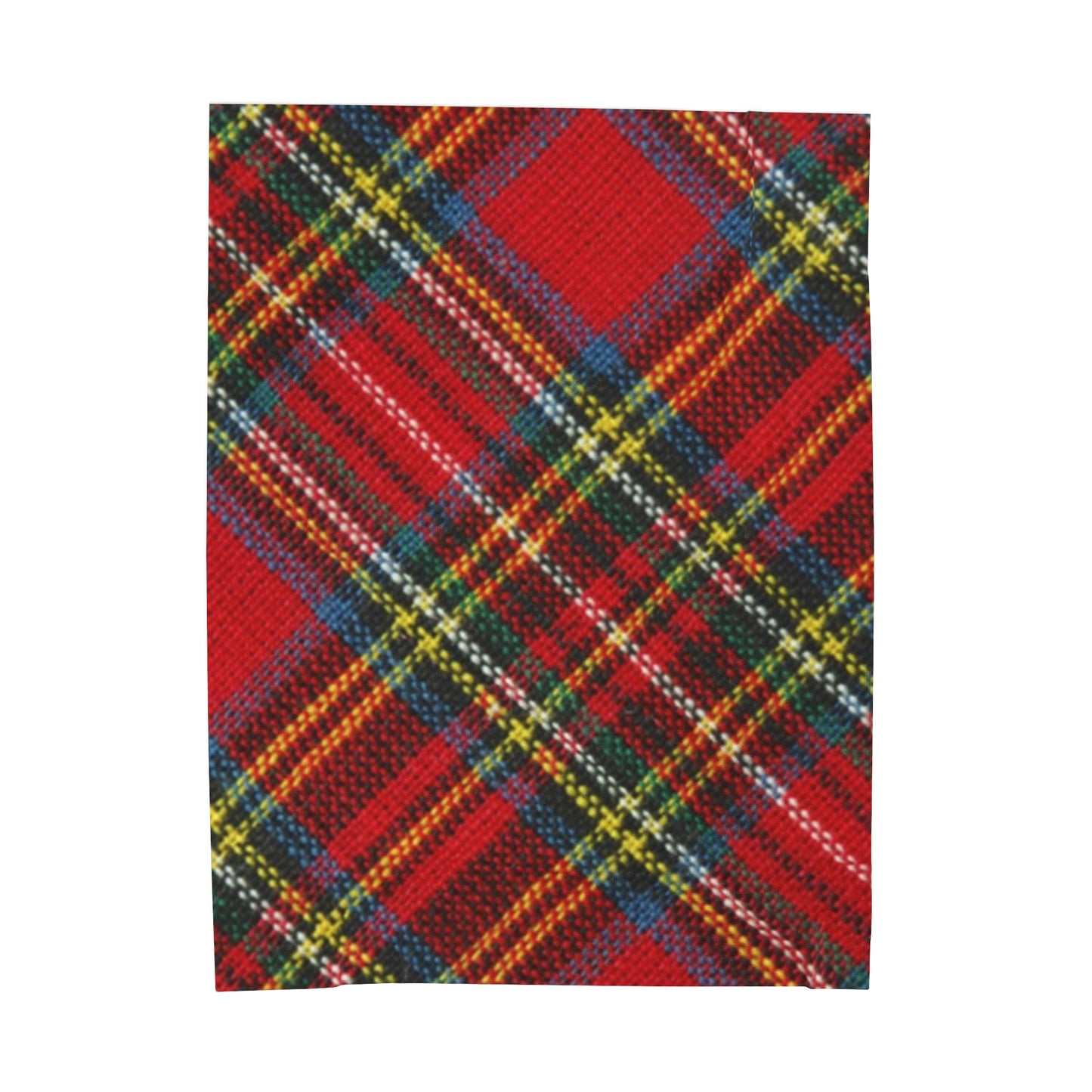 Velveteen Christmas Plaid Plush Blanket