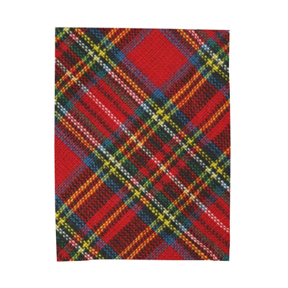 Velveteen Christmas Plaid Plush Blanket