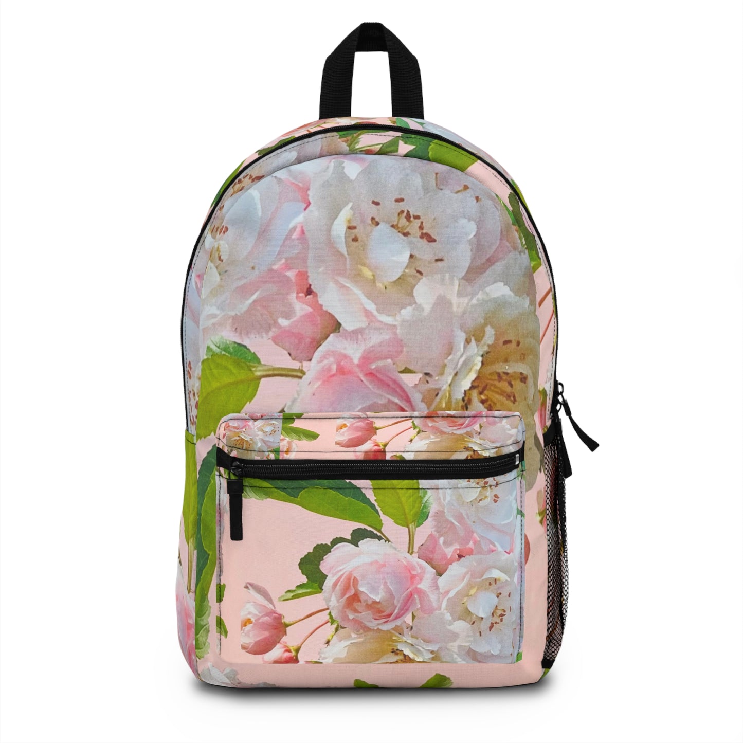 Pink Flowers Design Backpack