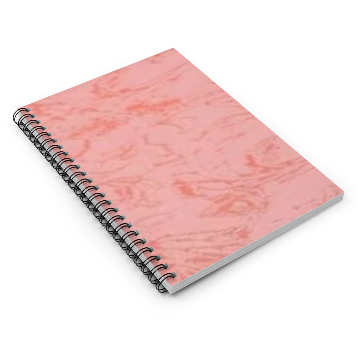 Pink Marble Spiral Notebook - Ruled Line